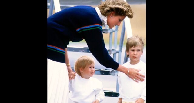 Prinzessin Diana, Harry und William. Quelle: Screenshot Youtube