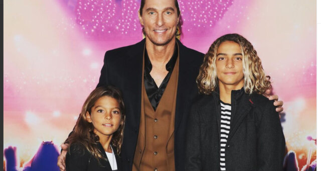 Matthew McConaughey und seine Kinder. Quelle: Instagram