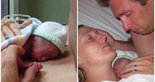 Kate, David und ihr neugeborener Sohn. Quelle: Screenshot Youtube