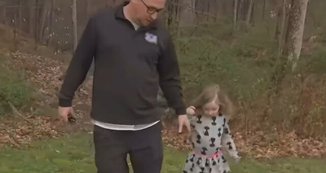 Kyle Semrau und seine Tochter Macie. Quelle: Screenshot Youtube
