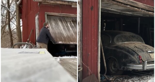 Mann fand ein altes Auto in der Garage. Quelle: Screenshot Youtube