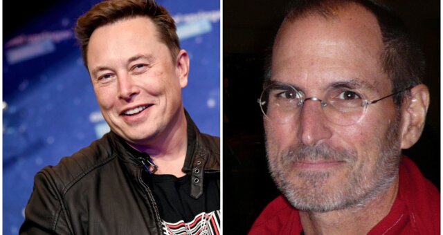 Elon Musk und Steve Jobs. Quelle: Screenshot Youtube